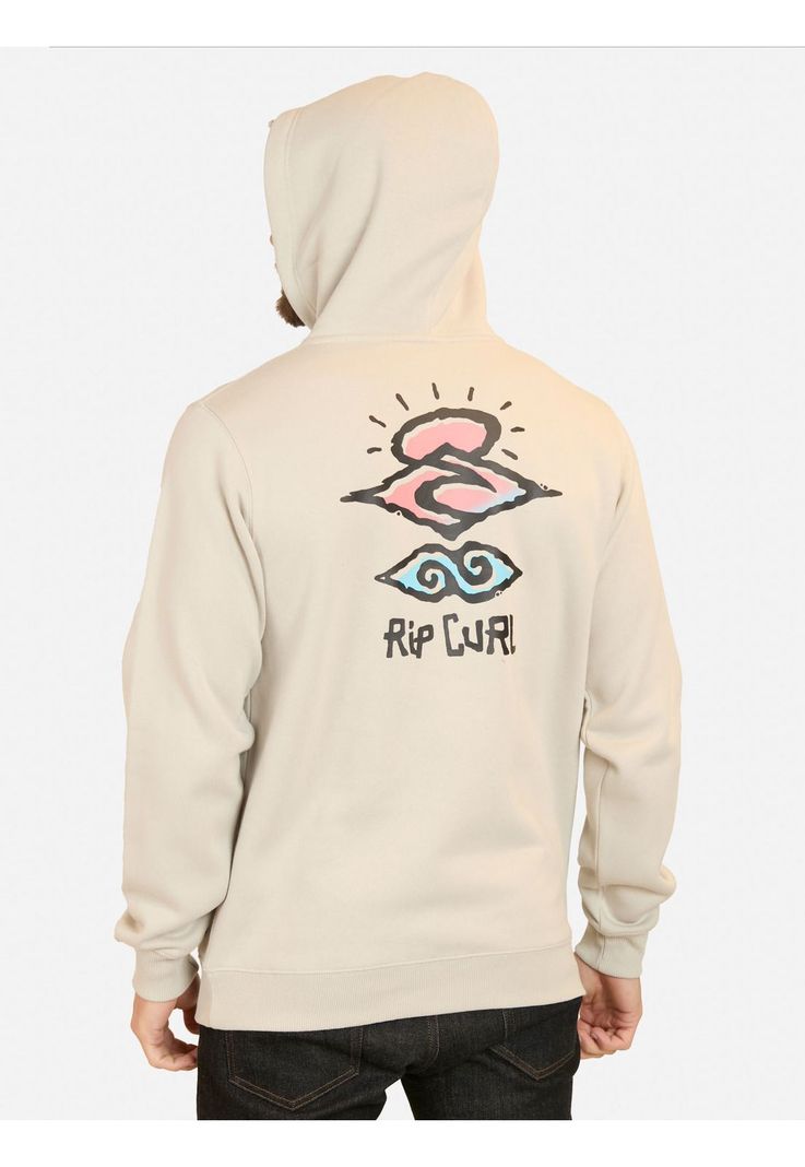 Poleron Canguro The Search Gris Hombre Rip Curl-1