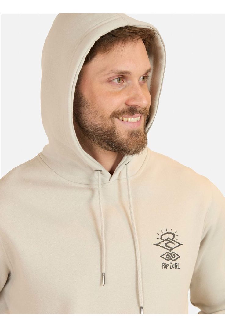 Poleron Canguro The Search Gris Hombre Rip Curl-2