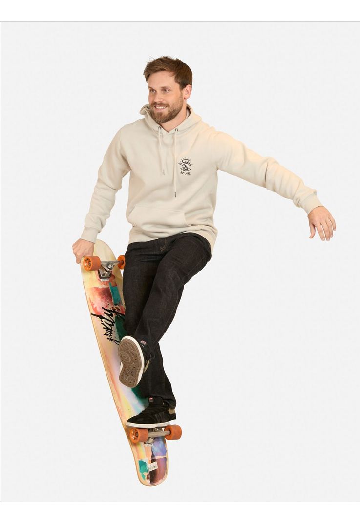 Poleron Canguro The Search Gris Hombre Rip Curl-3