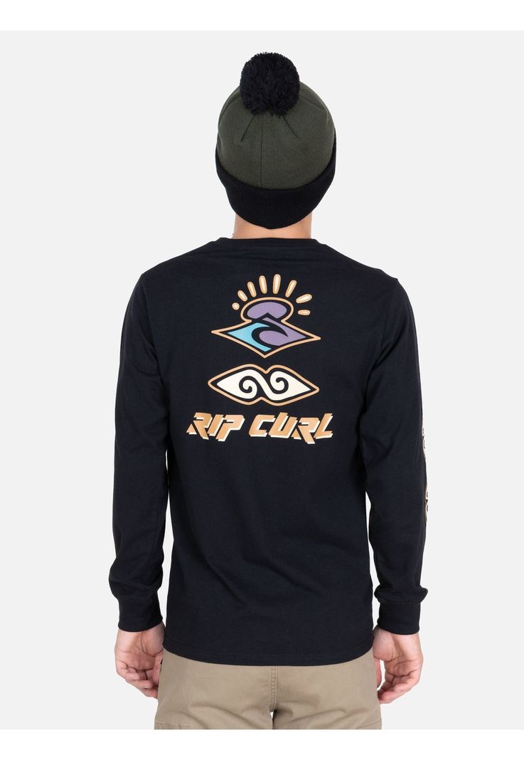 Polera ML Vumare Negro Infantil Rip Curl-1