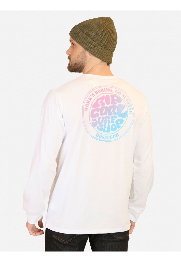 Polera ML SurgeR Blanco Hombre Rip Curl-0