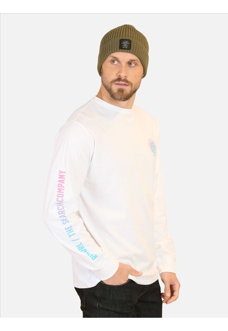 Polera ML SurgeR Blanco Hombre Rip Curl-3
