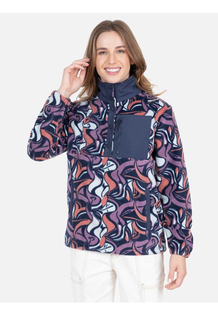 Poleron Micropolar Sentinel Dome Multicolor Mujer Rip Curl-0