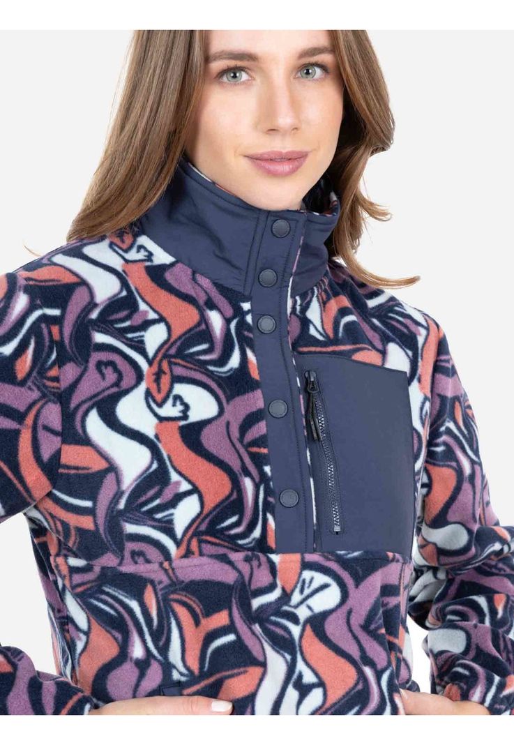 Poleron Micropolar Sentinel Dome Multicolor Mujer Rip Curl-2
