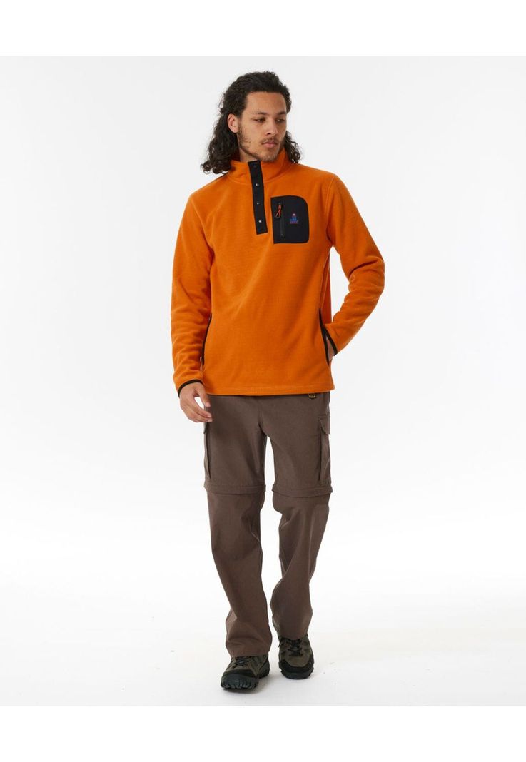 Poleron Micropolar Search Fleece Crew Naranjo Hombre Rip Curl-3