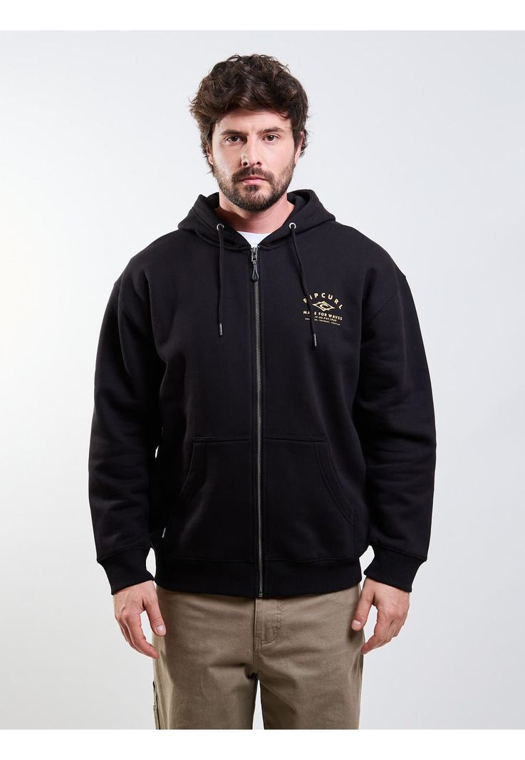 Poleron FZ Torque Negro Hombre Rip Curl S