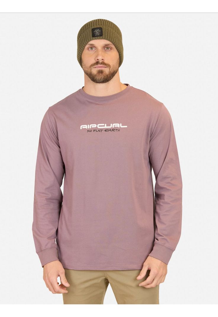Polera ML Culture Burdeo Hombre Rip Curl-0