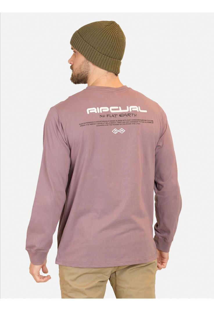 Polera ML Culture Burdeo Hombre Rip Curl-1