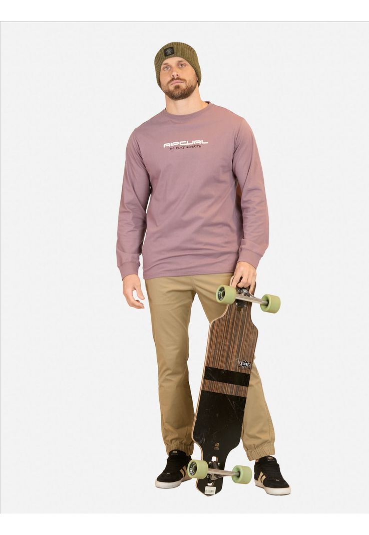 Polera ML Culture Burdeo Hombre Rip Curl-3