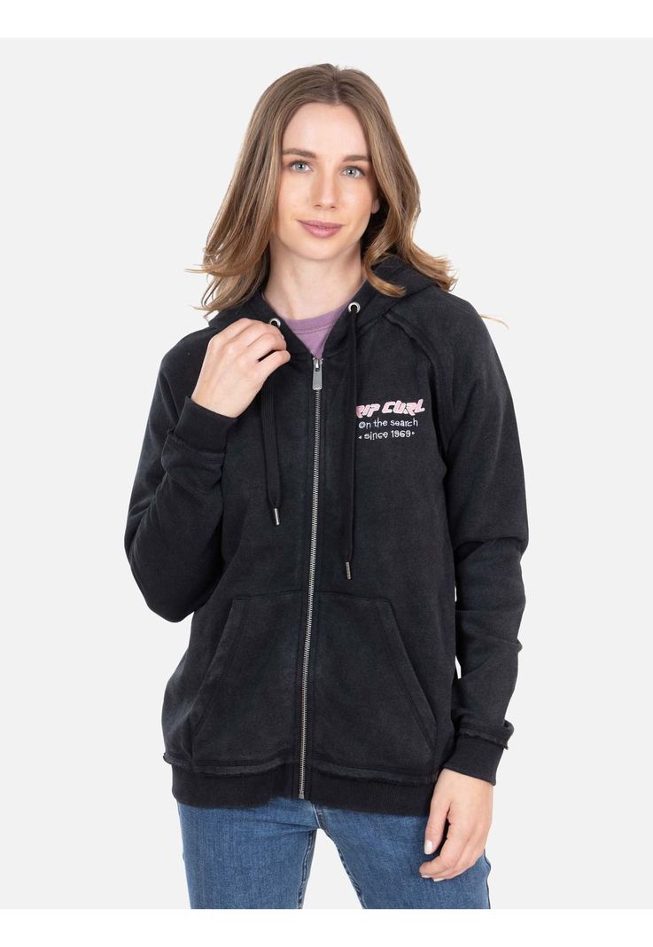 Poleron FZ Raw Energy Full Zip Negro Mujer Rip Curl-0