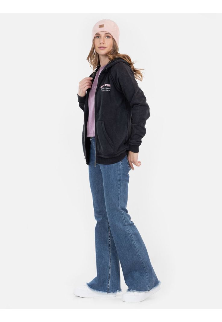 Poleron FZ Raw Energy Full Zip Negro Mujer Rip Curl-3