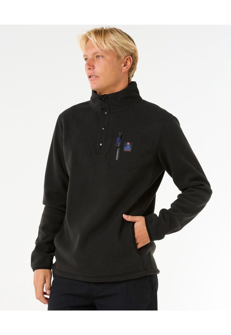 Poleron Micropolar Search Fleece Crew Negro Hombre Rip Curl-0