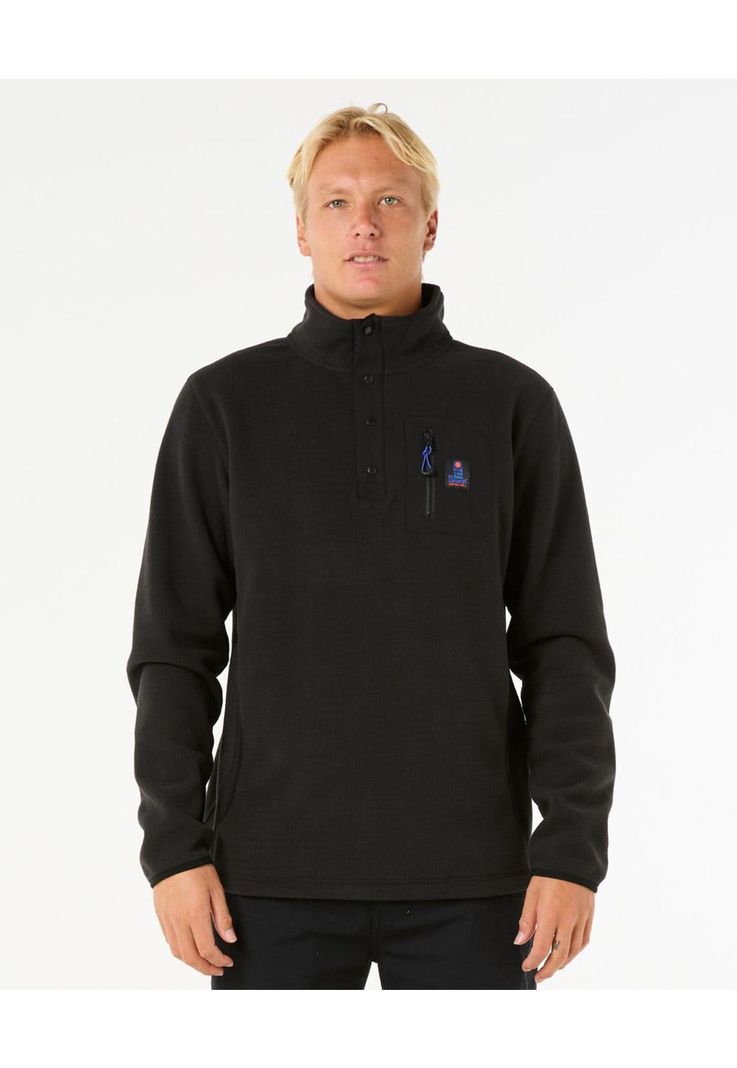 Poleron Micropolar Search Fleece Crew Negro Hombre Rip Curl-4
