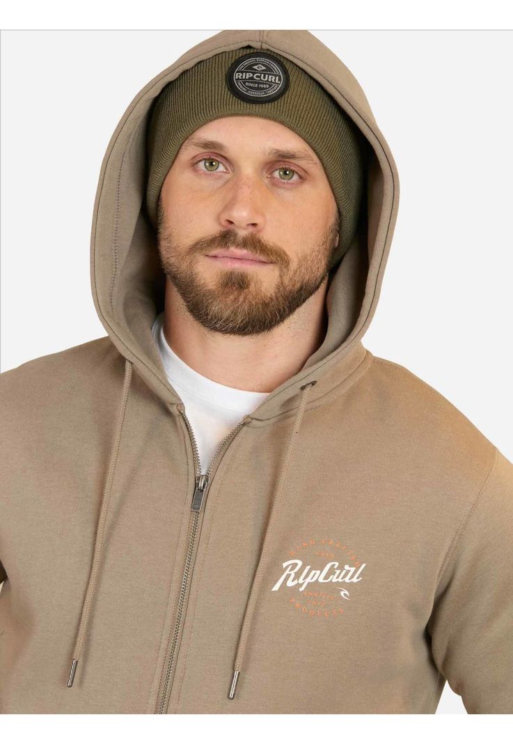 Poleron FZ Curlxtreme Café Hombre Rip Curl-2
