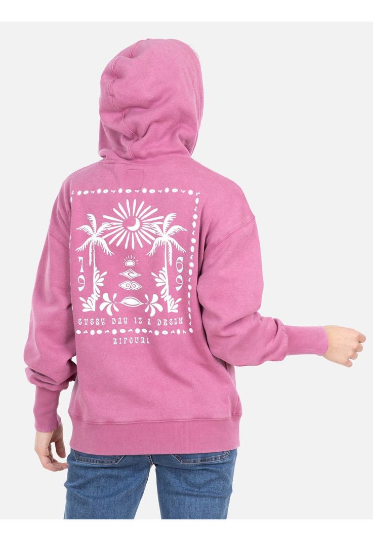 Poleron Canguro Every Day Is Dream Burdeo Mujer Rip Curl-1