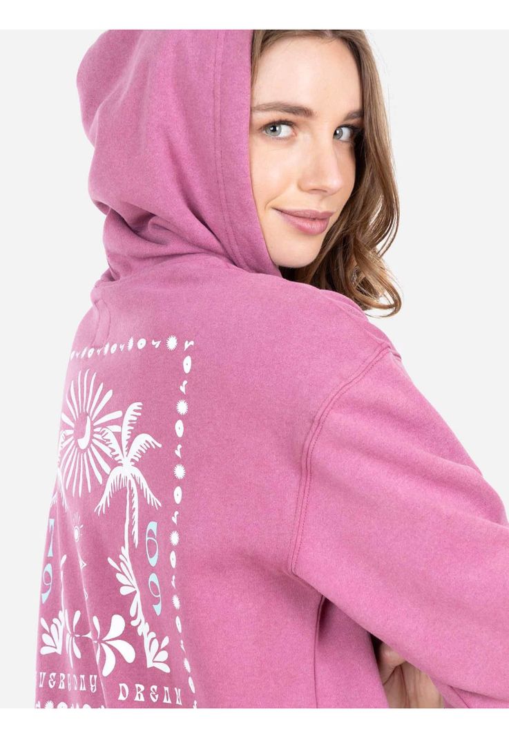 Poleron Canguro Every Day Is Dream Burdeo Mujer Rip Curl-2