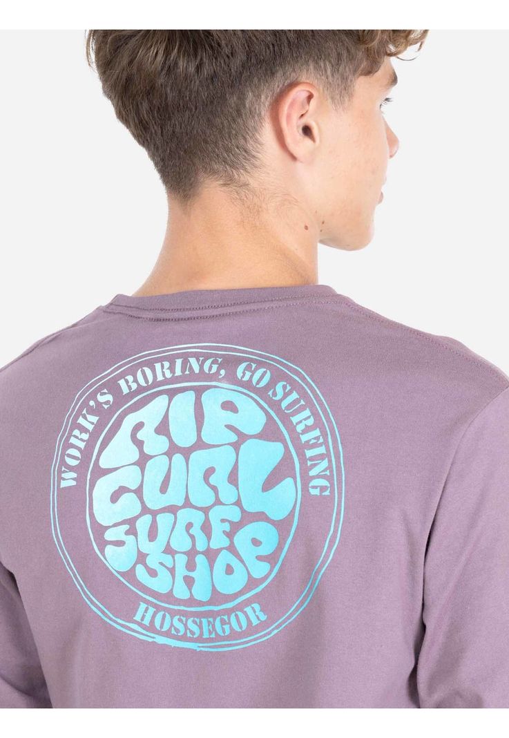 Polera ML Javy Burdeo Infantil Rip Curl-2