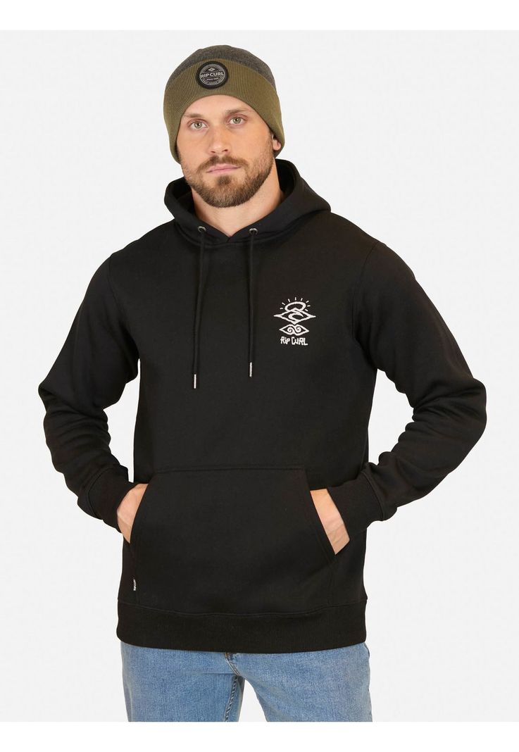 Poleron Canguro The Search Negro Hombre Rip Curl-0