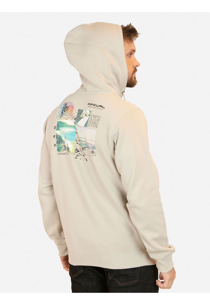 Poleron FZ Rc Photography Surf Gris Hombre Rip Curl-1