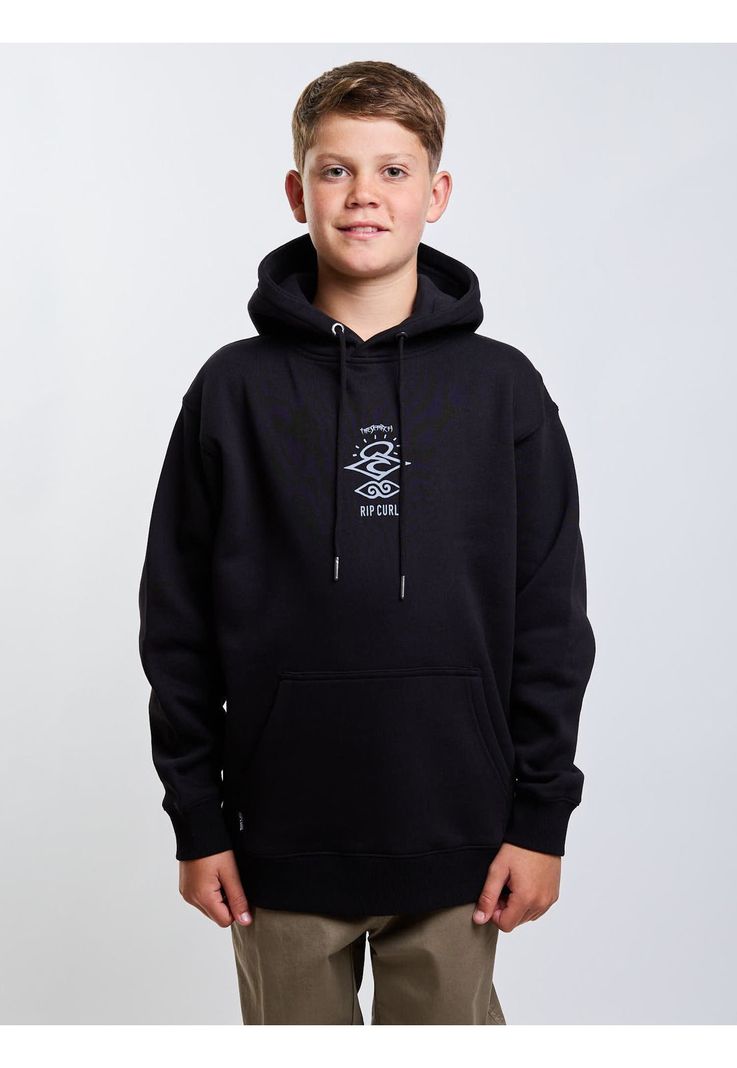 Poleron Canguro Pioneer Negro Infantil Rip Curl