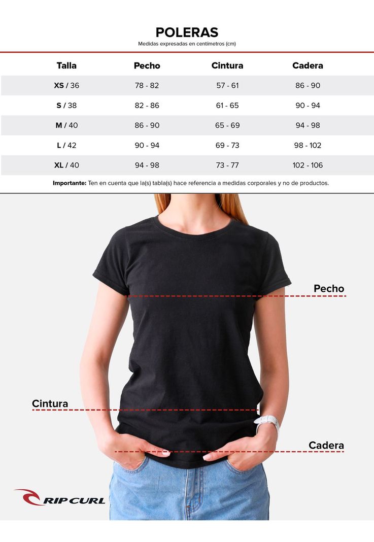 Polera MADE FOR WAVES MC Mujer Verde Rip Curl-3