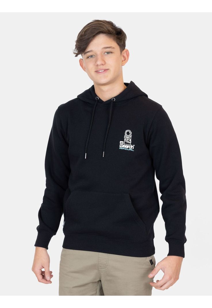Poleron Canguro Wildrush Negro Infantil Rip Curl