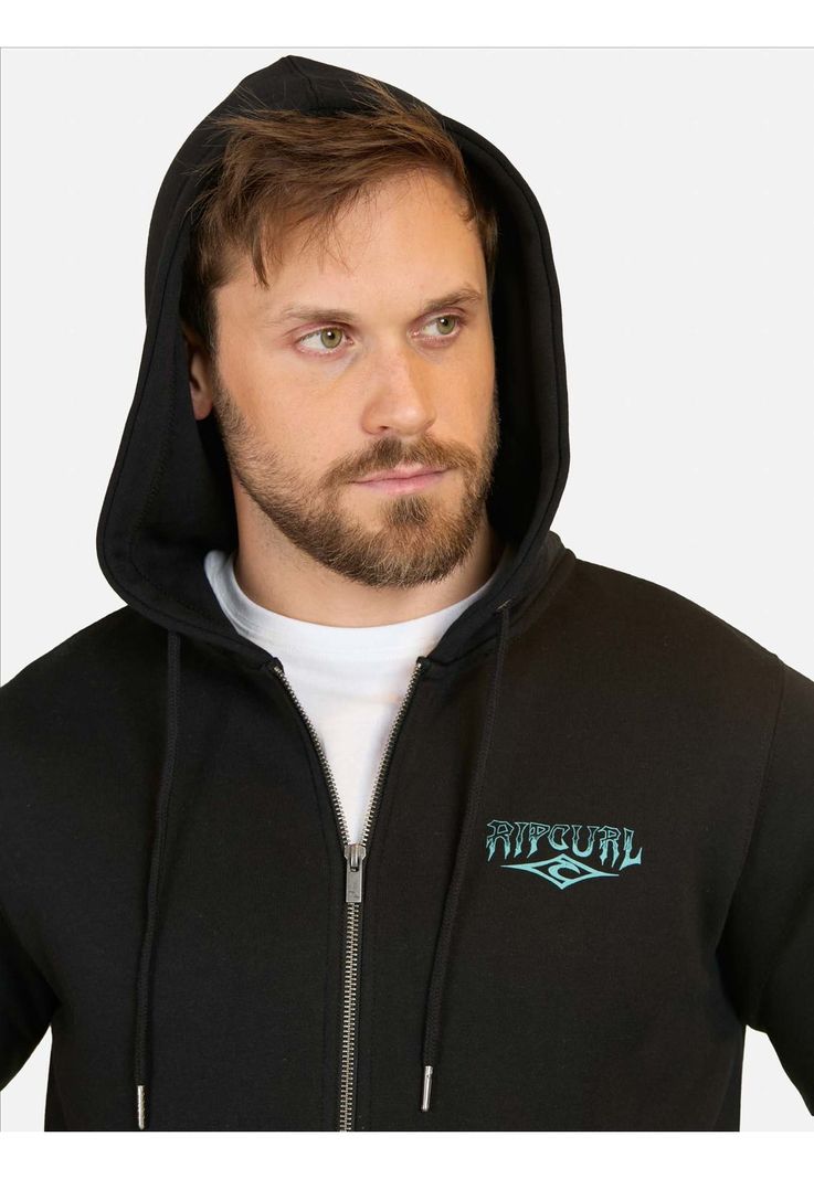 Poleron FZ Flashcurl Negro Hombre Rip Curl-2