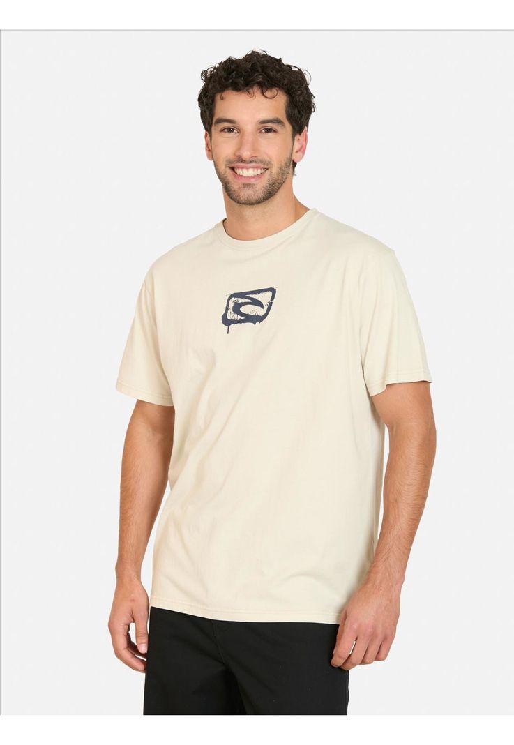Polera MC Surfout Blanco Hombre Rip Curl