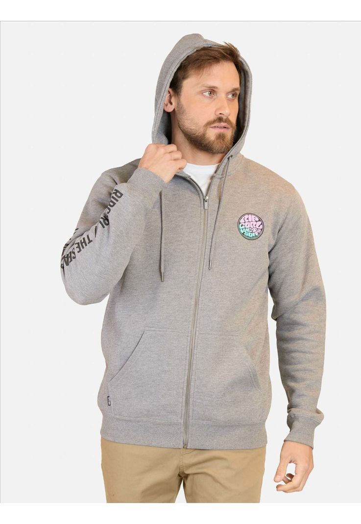 Poleron FZ Oceanx Gris Hombre Rip Curl-3