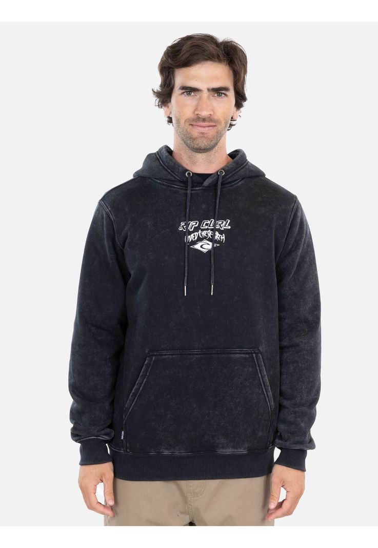 Poleron Canguro Dex Negro Hombre Rip Curl-0