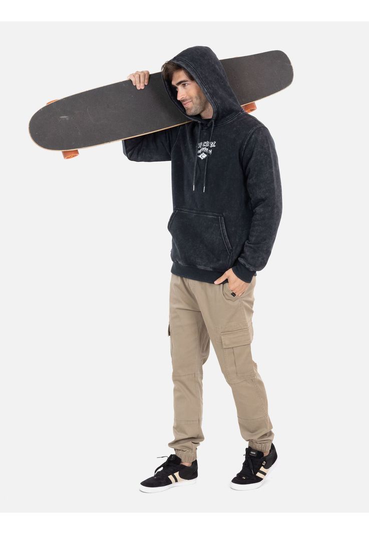 Poleron Canguro Dex Negro Hombre Rip Curl-3