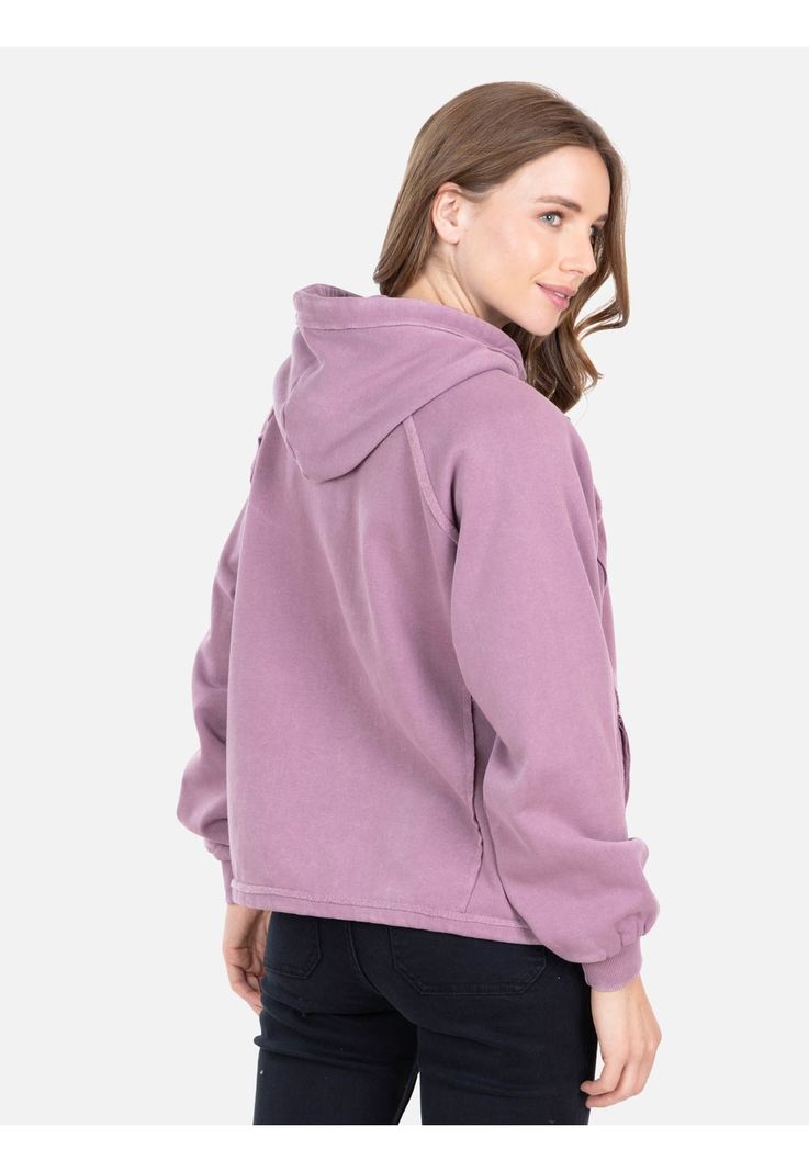 Poleron FZ Mai Full Zip Burdeo Mujer Rip Curl-0