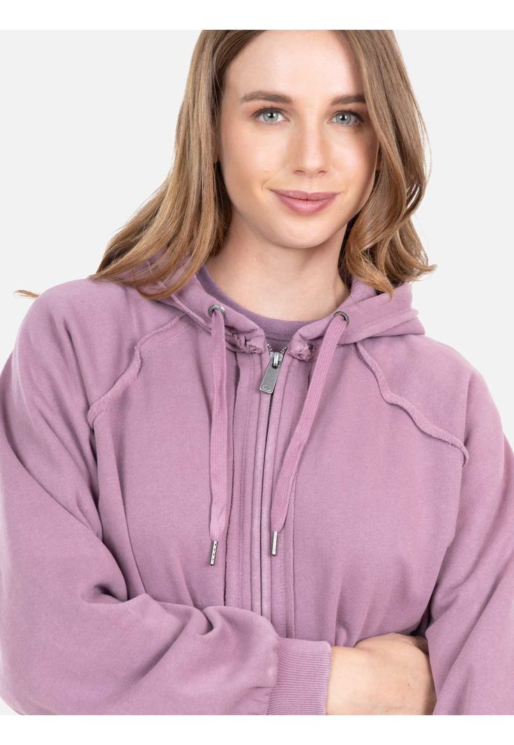 Poleron FZ Mai Full Zip Burdeo Mujer Rip Curl-1
