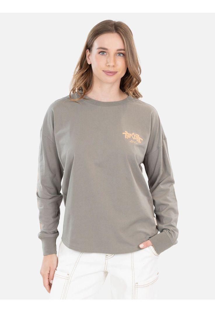 Polera ML Query Verde Mujer Rip Curl-0