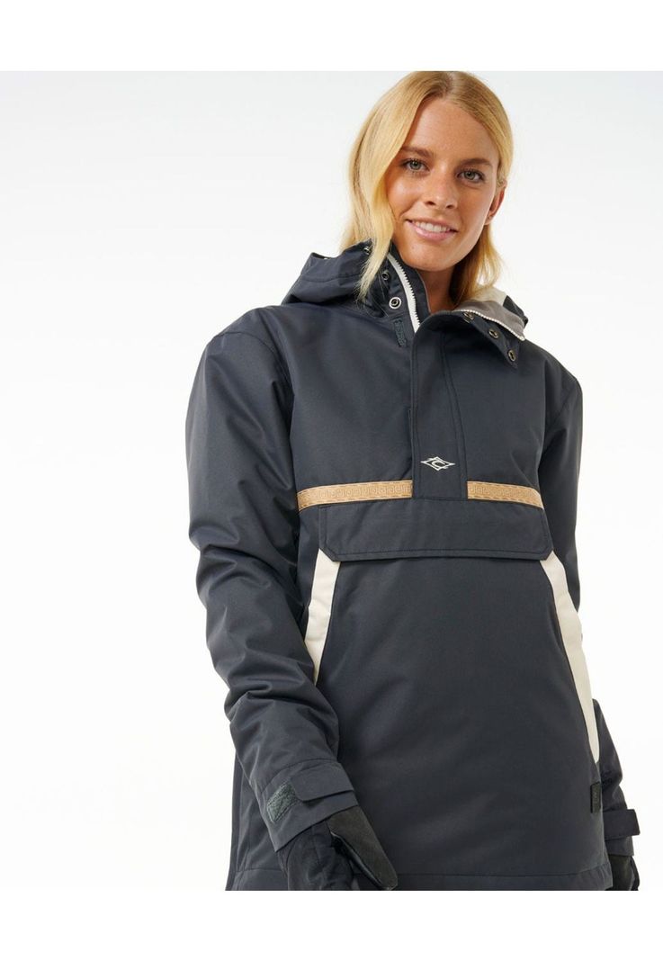 Parka Snow Anti Series Anorak 10K 10K Negro Mujer Rip Curl-0