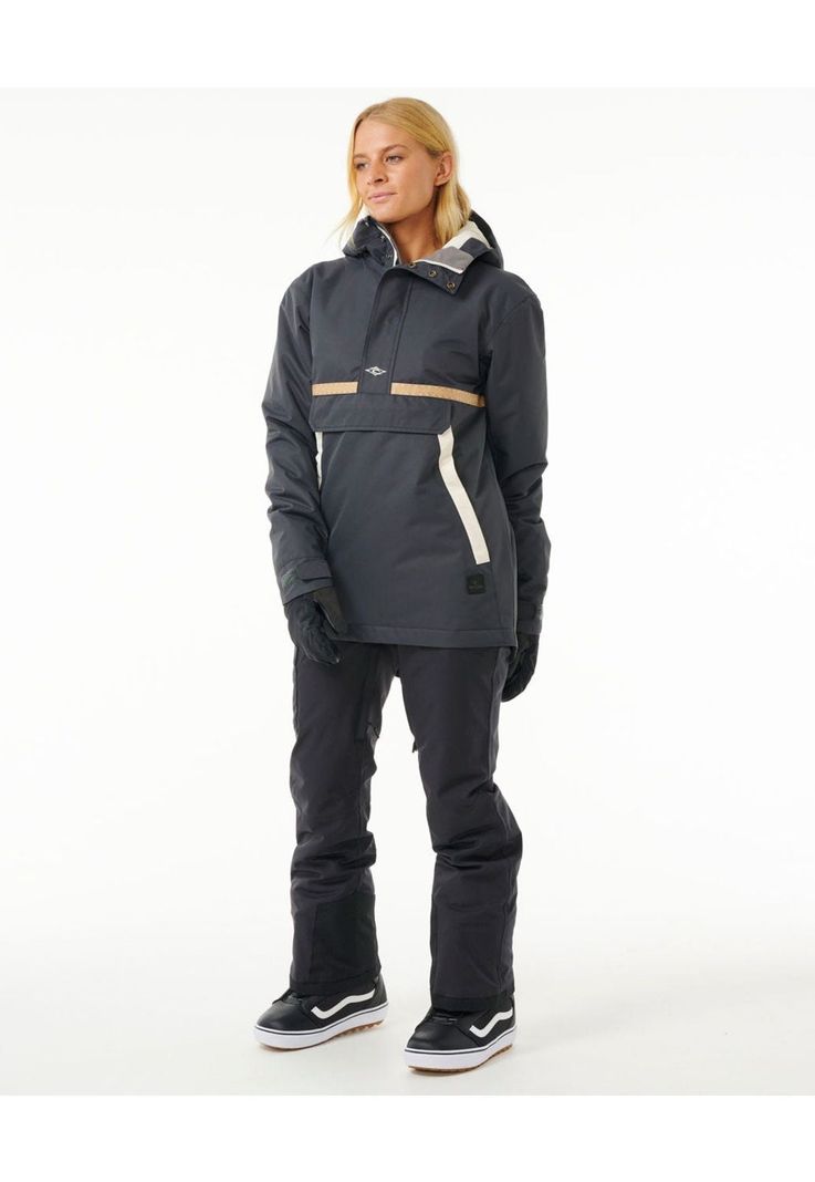 Parka Snow Anti Series Anorak 10K 10K Negro Mujer Rip Curl-1