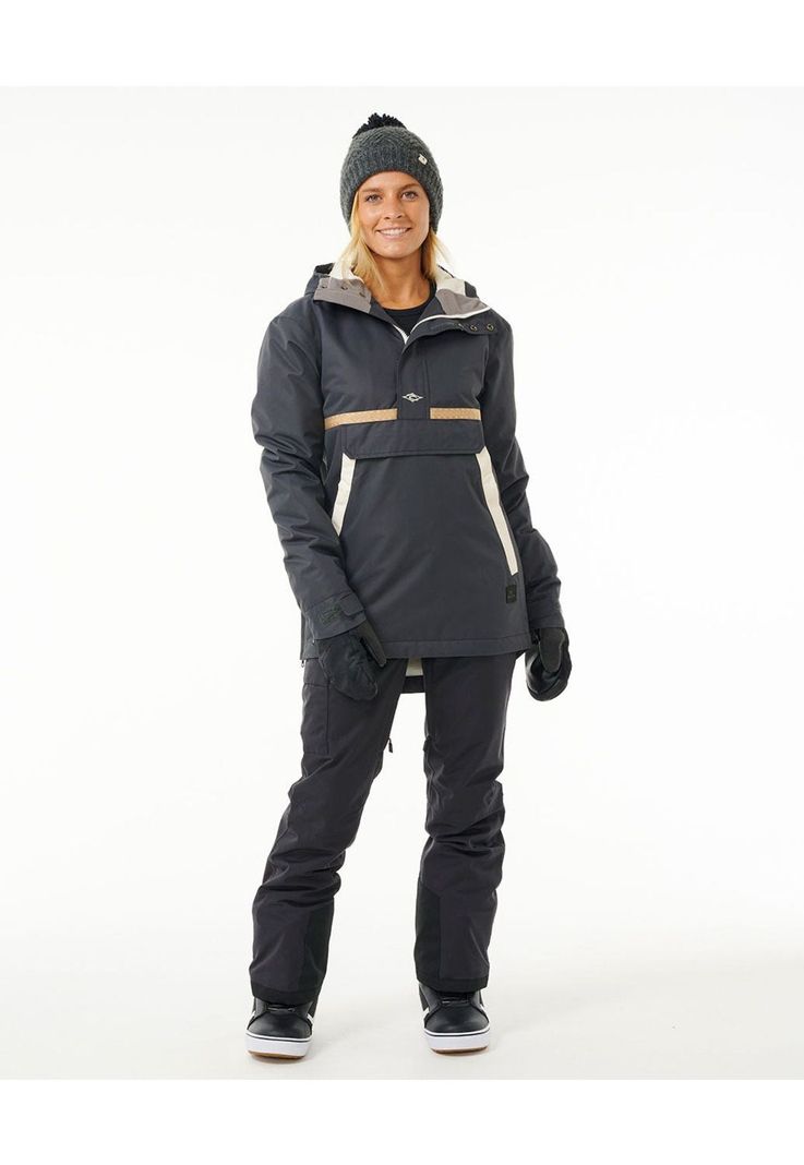 Parka Snow Anti Series Anorak 10K 10K Negro Mujer Rip Curl-3