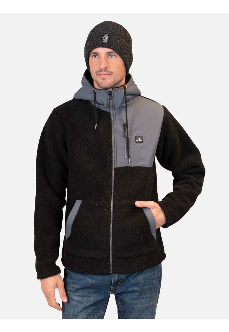 Poleron Chiporro Ika Rc Negro Hombre Rip Curl-0