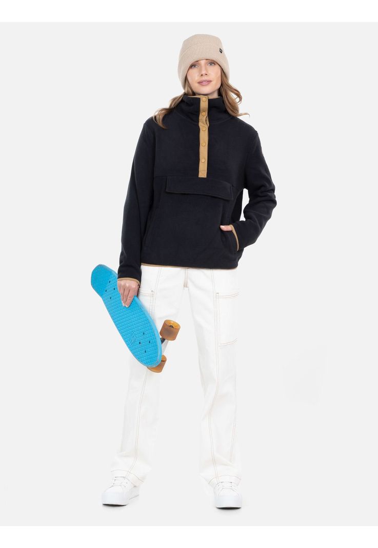Poleron Micropolar Stratos Negro Mujer Rip Curl-1