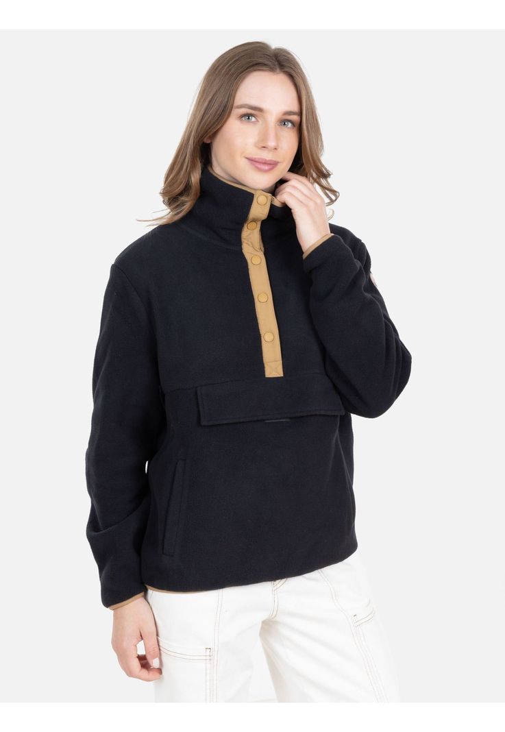 Poleron Micropolar Stratos Negro Mujer Rip Curl-2