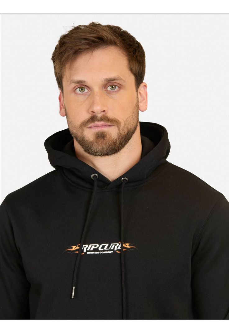 Poleron Canguro Medina Hoodie Negro Hombre Rip Curl-1