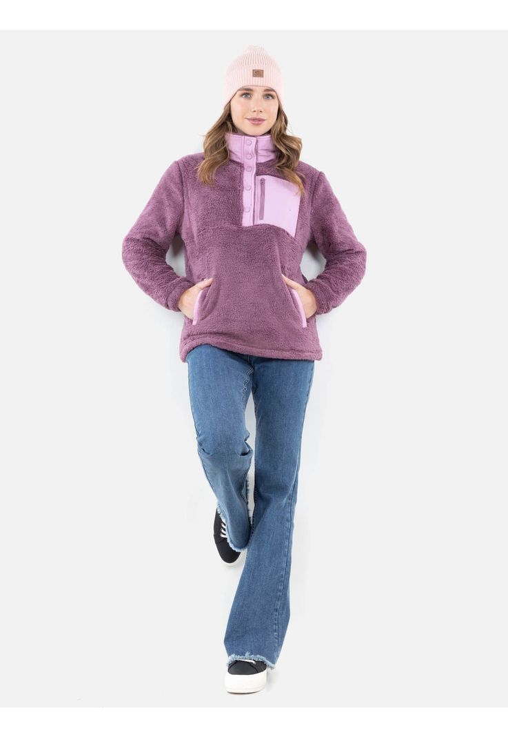 Poleron Chiporro Brannox Morado Mujer Rip Curl-3