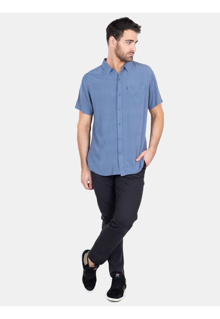 Camisa M/C Signature Line Azul Hombre Rip Curl-2