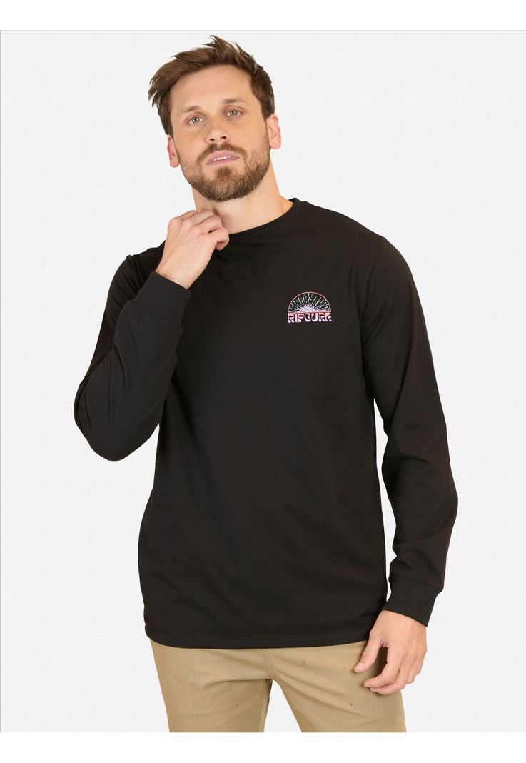 Polera ML Surflair Negro Hombre Rip Curl-0