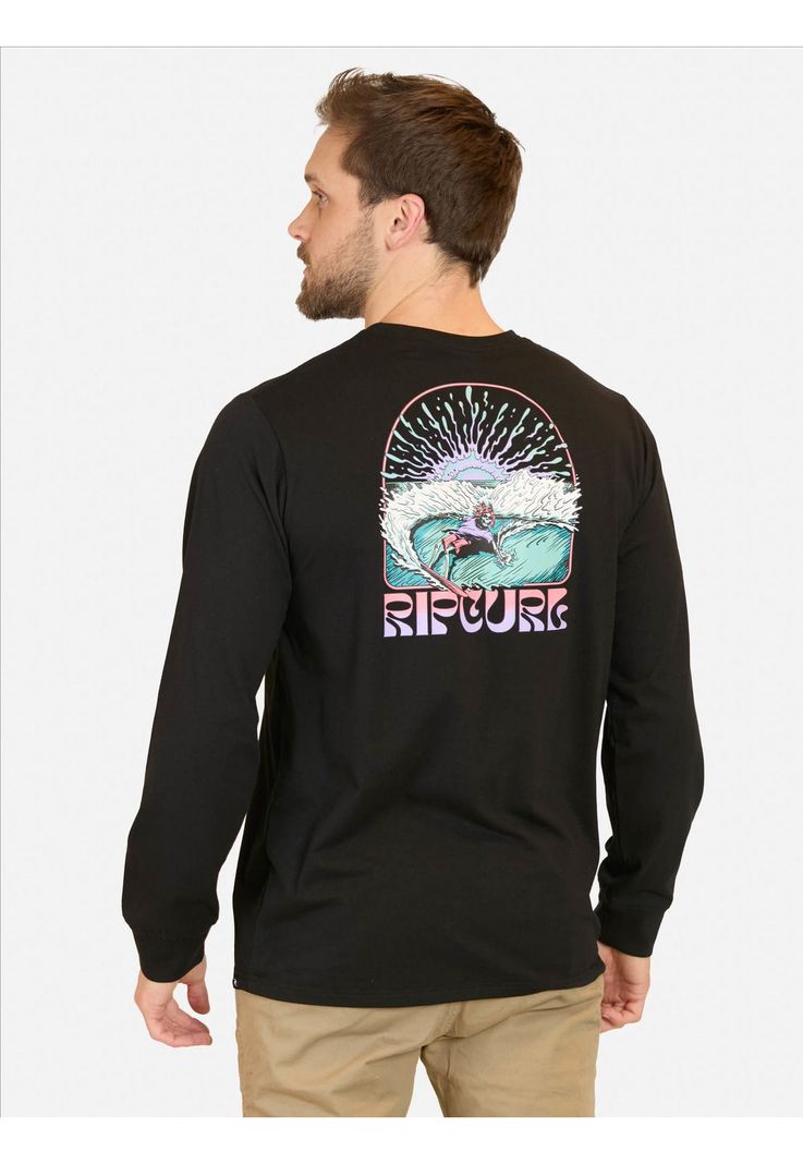 Polera ML Surflair Negro Hombre Rip Curl-1