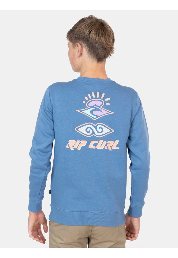 Poleron Cuello Redondo Retro Search Crew Infantil Rip Curl-2