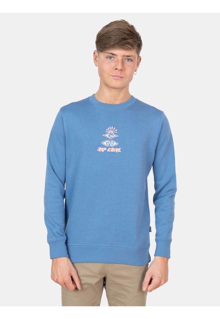Poleron Cuello Redondo Retro Search Crew Infantil Rip Curl-3