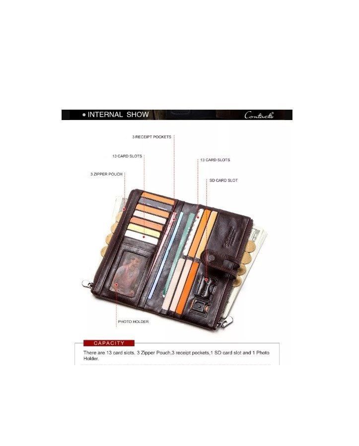 Billetera Femenina De Cuero Modelo C2152-5