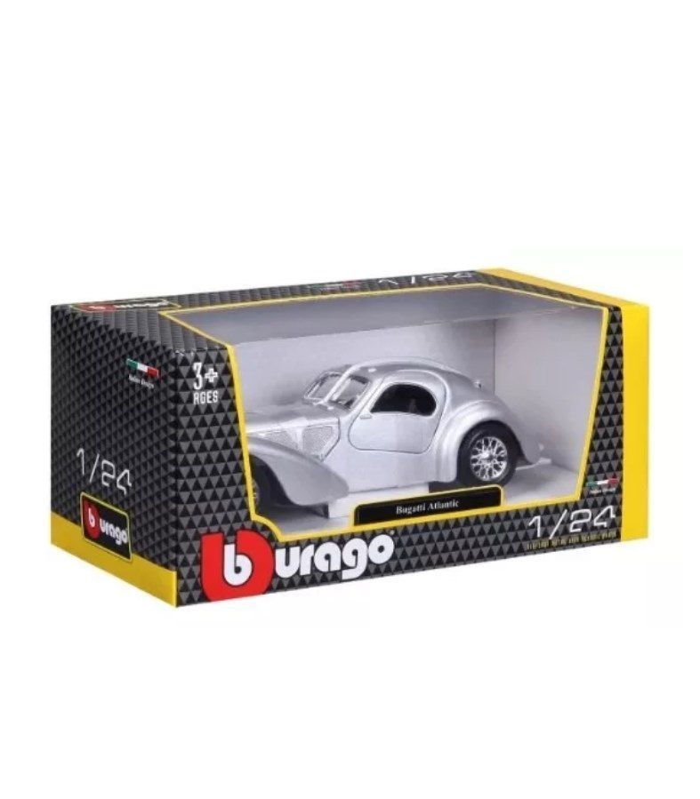 Auto De Colección Bugatti Atlantic Marca Burago Escala 1:24-7
