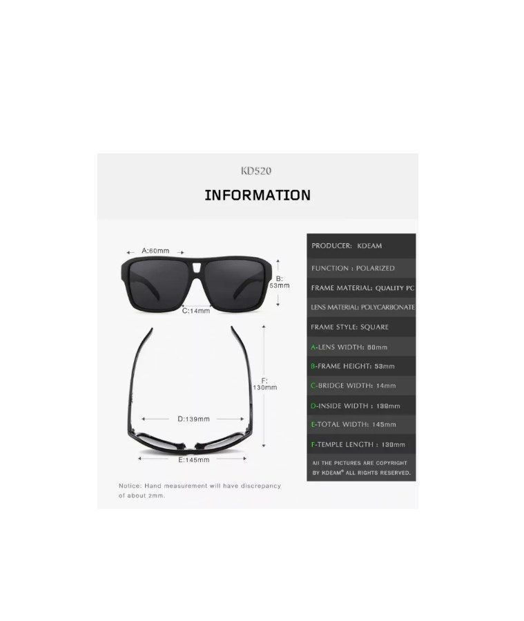 Lentes De Sol Kdeam KD520 C201-3
